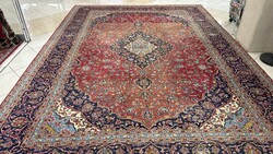 4559 MAJESTIC SIZE IRANIAN KASHAN HAND-KNOTTED WOOL PERSIAN RUG 290X420CM