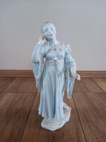 Régi Herendi porcelán Ofélia figura Staindl Katalin