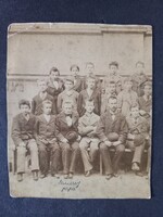 Antik fotó Szinessy József szül. 1863 - érettségi felvétele 1885-ben