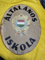 Vintage Painted School Sign
