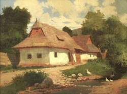 (N) Zorkóczy Gyula (1873-1932) : Falusi házak