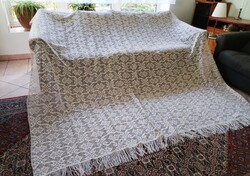 Ekrü KLÖPLI CSIPKE FÜGGÖNY - 250x270 cm