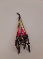 Gablonc, karácsonyfa dísz, rakéta, 14 cm