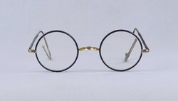2B386 Antique round Lennon Gandhi glasses in original case OPTAL