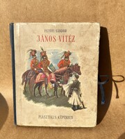 Petőfi Sándor János vitéz Róna Emy rajzaival 3D plasztikus képes antik mesekönyv 1930-as évek