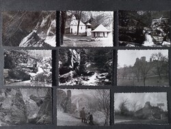 13x Régi fotó Bakony, Római fürdő, Csesznek-i vár   6x9 cm-es kép