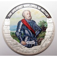Palau,1 dollar 2014 PP - A történelem legnagyobb hadvezérei - El Cid UNC nikkel