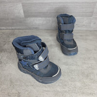 Lily&Dan Waterproof Dark Blue Kids' Velcro Boots, 22