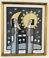 Eredeti Malasits Zsolt festmény 40*50 cm méretben