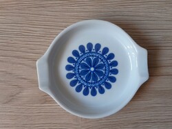 Kék virágos Alföldi porcelán hamutál
