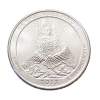 USA,quarter dollar 2012 D - Hawaii volcanoes aUNC+ nikkel