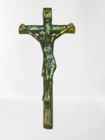 Zsolnay eozin feszület, 34 cm