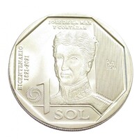 Peru,1 sol 2023 - Építészek - José De La Mar y Cortázar aUNC+ nikkel