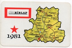 Kártyanaptár: Csongrád megyei Hírlap.