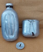 II. Világháborús magyar katonai kulacs és csajka eladó