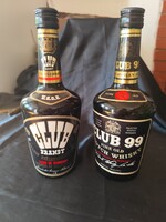 Retro Italkülönlegességek: Club 99 Scotch Whisky és Club Brandy (Kisvárda) - Bontatlan!