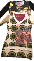 2 db! Desigual zöld körmandalás tunika felső blúz és egy hasonló stílusú pamut felső 2 db egyben M