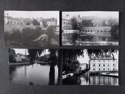 4x Régi fotó Tapolca- tó - malom  1966 -  6x9 cm-es kép