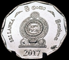 Srí Lanka 10 rúpia, 2017 E13D5