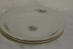 Vintage Chodzież lengyel porcelán mélytányér (3 db)-A418