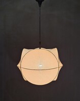 Vintage, mid century modern cocoon lámpa textil ernyővel