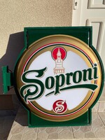Large Soproni Beer Lighted Sign
