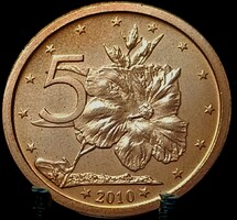 Cook-szigetek 5 cent, 2010 E16D5