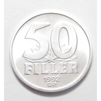 Magyarország,50 fillér 1992 aUNC+ aluminium