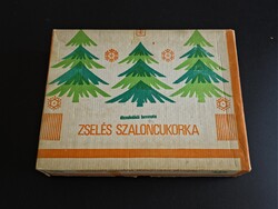 Retró Budapesti Édesipari Vállalat zselés szaloncukor doboz (1970-80-as évek)