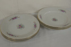 Vintage Chodzież lengyel porcelán tányérkészlet (6 db)-A418