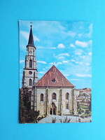 Képeslap (52) - Románia - Cluj (Kolozsvár) - Szent Mihály templom 1970-es évek