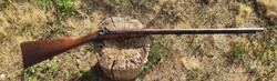 Csodálatos antik dupla csövű vadászpuska, francia, kb 1850-es évek