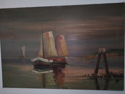 Huge Oil Painting, Signed by Vén.