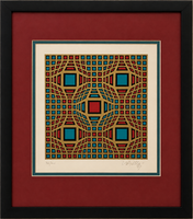Victor Vasarely 1906-1997 'ARG-VIT" című alkotása, paszpaturozva keretezve,azonnal falra akasztható!