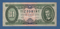 10 forint 1957 F ( A 502 sorozatszám)