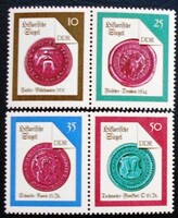 ND3156-9c2 / NDK 1988 Történelmi pecsétek bélyegsor postatiszta vízszintes párokban