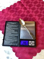 Ezüst teás kanál 24,5 gramm.
