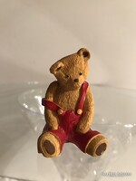 SZOBOR - MACKÓ - JELZETT - ANGOL - KÉZIMUNKA - GYŰJTŐI DARAB  - 5 x 3,5 x 3,5 cm - RÉGI - HIBÁTLAN