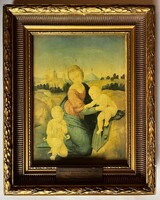 Raffaello Sanzio – Esterházy Madonna (Pallas nyomdai olajnyomat, 1980 körül)