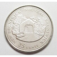 Kanada,25 cents 1992 - New Brunswick EF+ nikkel