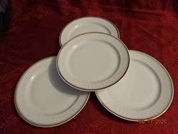 Alföldi porcelán, arany szegélyes lapostányér. 5 db együtt eladó Vanneki! Jókai.