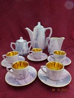 FS - STAS 2337-60 típusszámú porcelán kávéskészlet 13 darabos. Belseje dúsan aranyozott. Vanneki!
