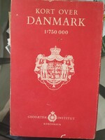 Denmark map 1959 - Kort over Denmark