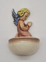 Eredeti Goebel Hummel porcelán szenteltvíztartó - Imádkozó angyal (11x7 cm)