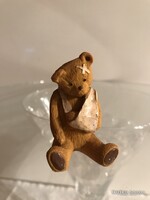 SZOBOR - MACKÓ - JELZETT - ANGOL - KÉZIMUNKA - GYŰJTŐI DARAB - 5 x 3,5 x 3,5 cm - RÉGI - HIBÁTLAN