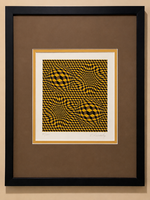 Victor Vasarely 1906-1997 'Coelum"  című alkotása, paszpaturozva keretezve,azonnal falra akasztható!