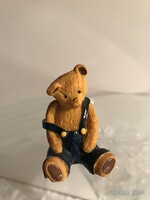 SZOBOR - MACKÓ - JELZETT - ANGOL - KÉZIMUNKA - GYŰJTŐI DARAB  - 5 x 3,5 x 3,5 cm - RÉGI - HIBÁTLAN