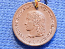 Erfinder des Porzellans 1682-1719 Johann Friedrich Böttger -  NDK medál
