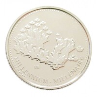 Kanada,25 cents 2000 - A harmadik évezredbe való belépés - Millennium aUNC+ nikkel
