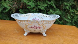 Hollóházi porcelán lábas kínálótál